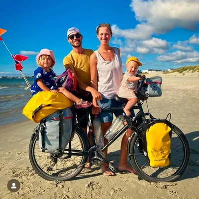 Bivouac Vélo Rando Impro ✌🏼⛺️Alizée Conraud Jérô Audoux & kids profile