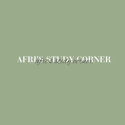Afri’s Study Corner profile