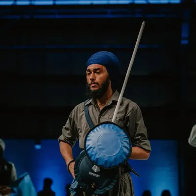 Armed warrior profile