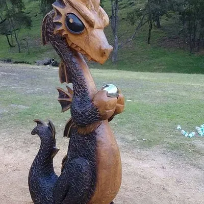 Captain Carver Chainsaw Art profile