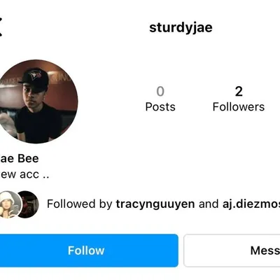 new account @sturdyjae profile