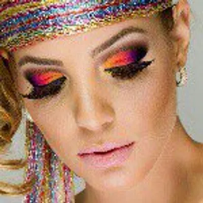 Beautiful makeup profile