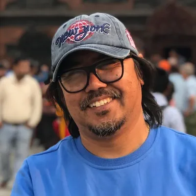 NB Gurung Artist & President of IWS Nepal profile