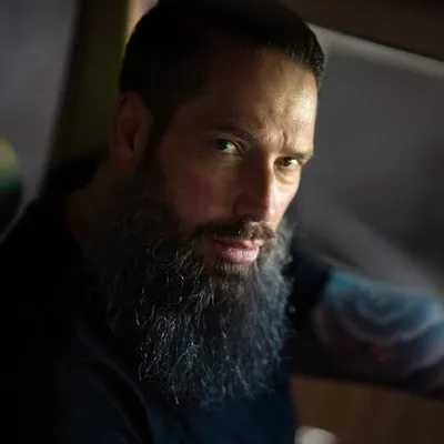 Model - Beard - Tattoo profile
