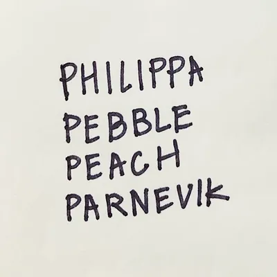 Philippa Pebble Peach Parnevik profile