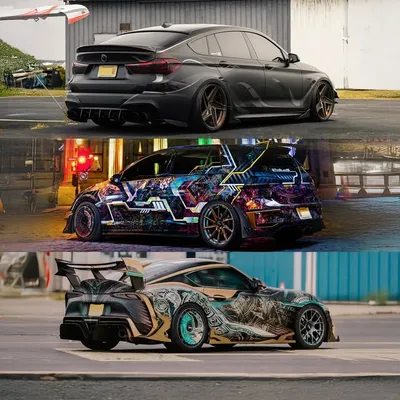 the trio – A90 SUPRA, MK7 GTI, BMW 550i GT profile