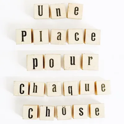 Une Place Pour Chaque Chose profile