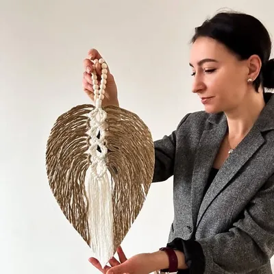 Klaudia-makrama, obrazy strukturalne, lustra Boho profile
